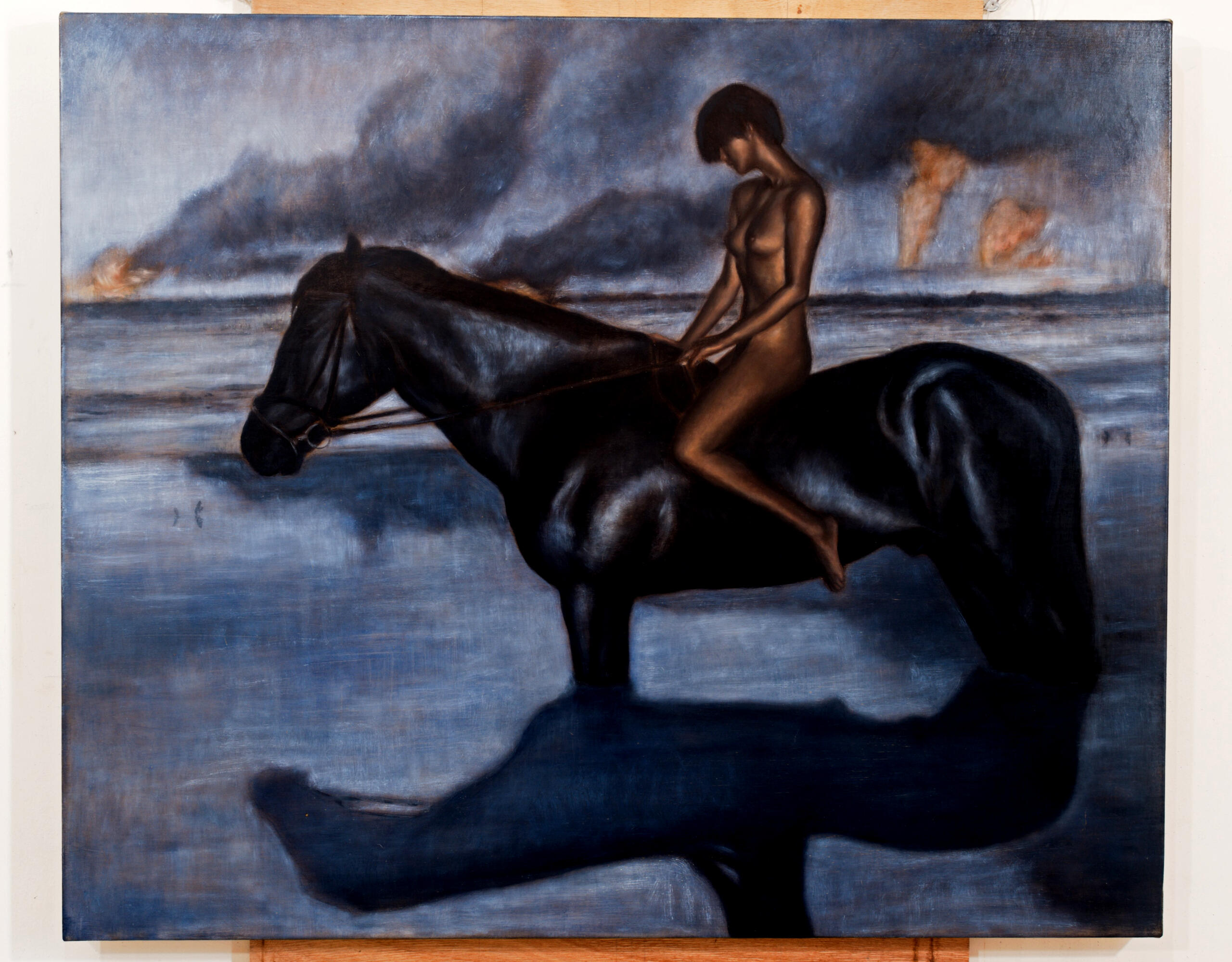 &quot;Ouroboros&quot;, 24 x 24 inches, Oil on Linen.